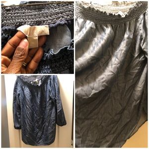 Off the shoulder MK Jean top size XL